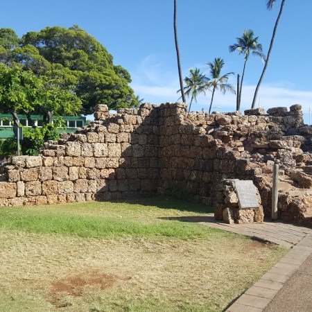 Old Lahaina Fort Walls made of Coral