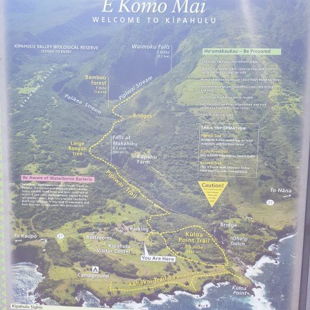 E Komo Mai - Pipiwai Trail Map