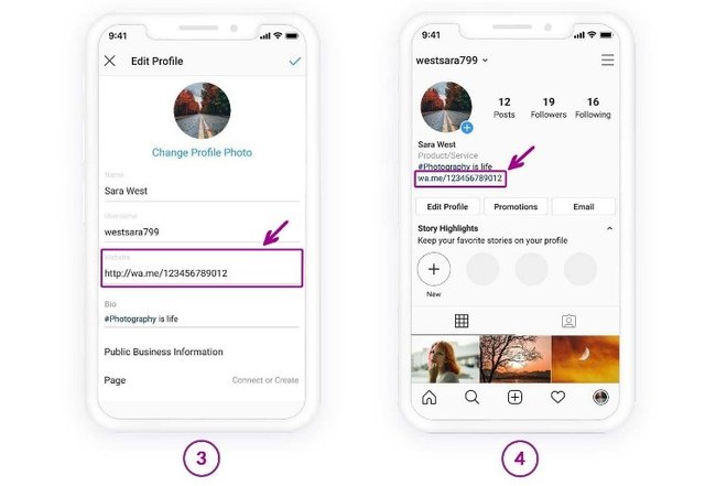 How To Add Whatsapp Link To Instagram Bio Steemit