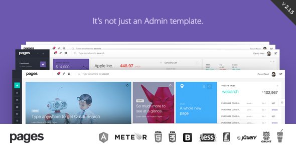 Pages - Admin Dashboard Template & Web App