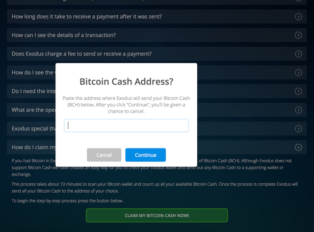 How To Get Your Bitcoin Cash From Exodus Wallet Steemit - 