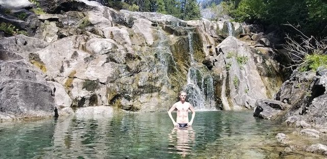 misha at pool