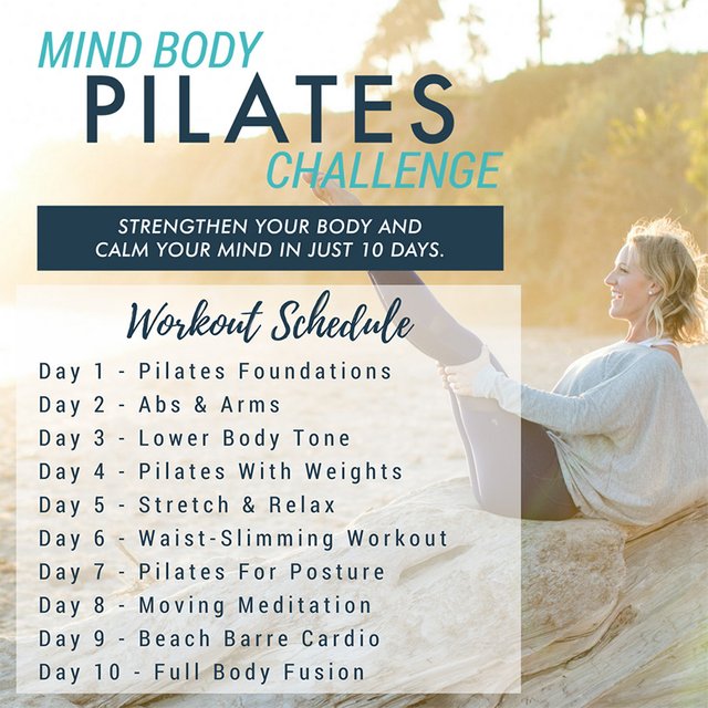 Mind Body Pilates Challenge: 10 Days of FREE Pilates Workouts from The  Balanced Life! — Steemit