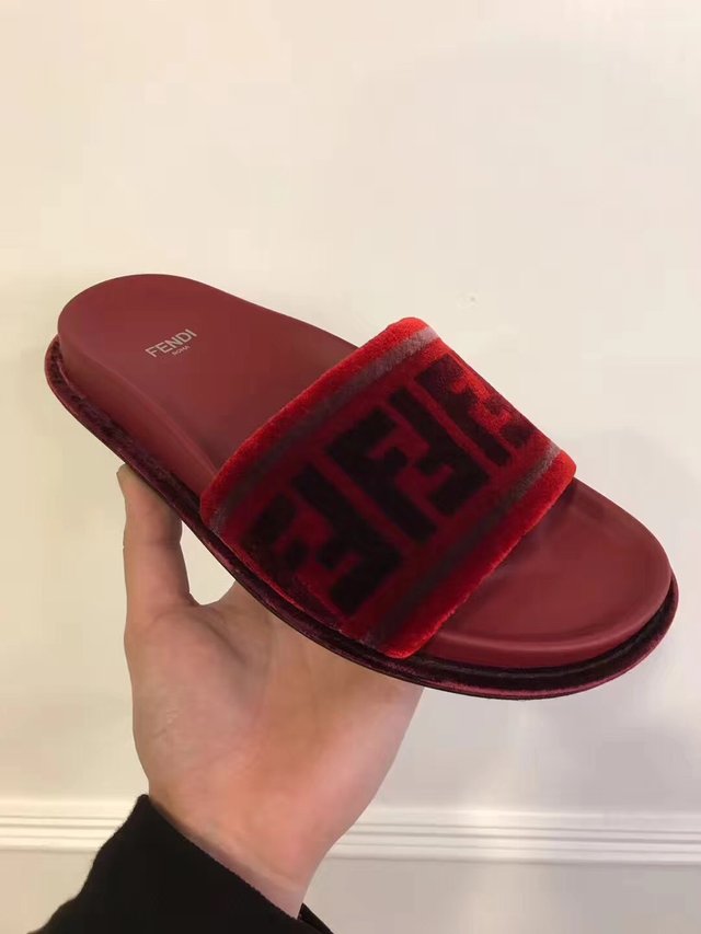 fendi red sandals