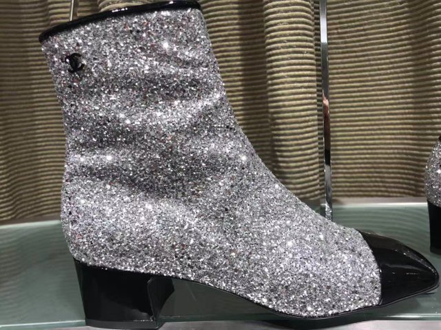 chanel glitter shoes