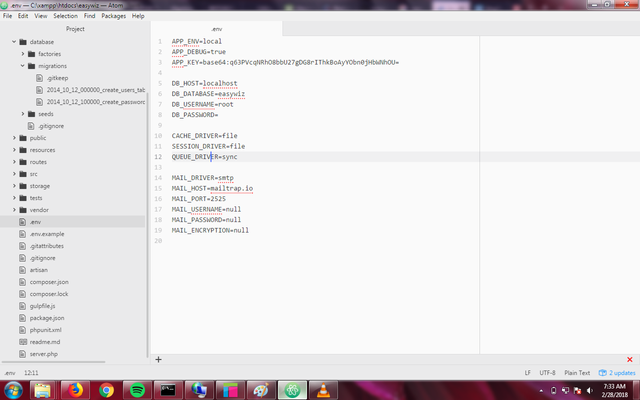 Diagram of EasyWiz Env File