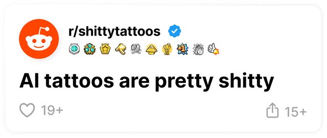 Reddit AI Tattoos