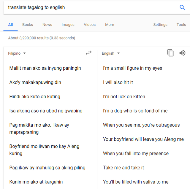 Funny Translation, Tagalog to English — Steemit