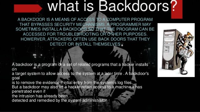 What Is Back Door Steemit