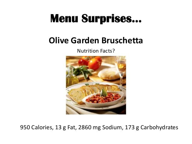 Olive Garden meal is a sodium overdose