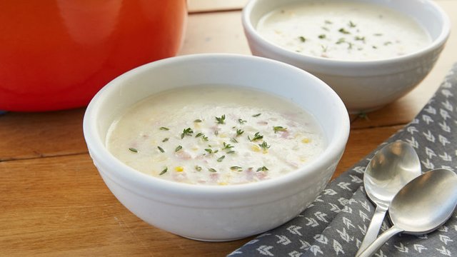 Easy Ham and Potato Corn Chowder