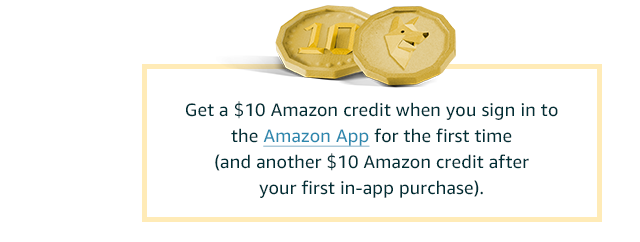 Sign into the Amazon app and get a discount