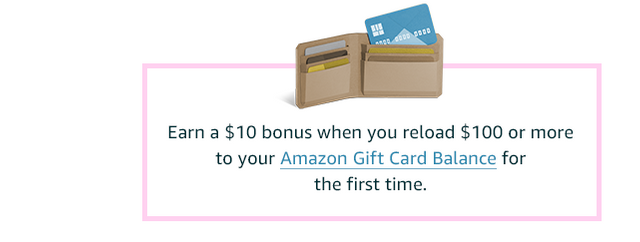 Reload your Gift Card Balance and get a bonus