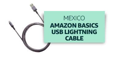 Mexico: Amazon Basics USB Lightning Cable