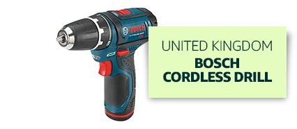 United Kingdom: Bosch Cordless Drill