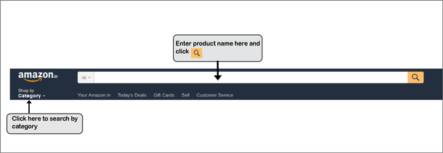 amazon search bar