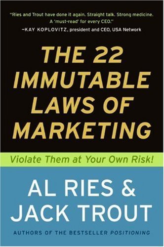 Image of the book The 22 Immutable Laws of Marketing