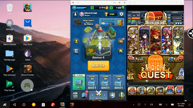 multiple android games simultaneously