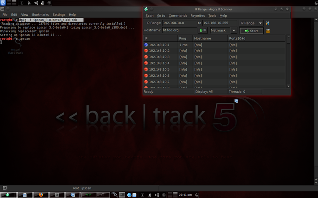 Angry IP Scanner Backtrack 5