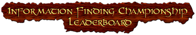 Information Finding Championship
                      Leaderboard