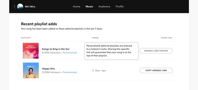 Spotify Personalized Editorial Playlists