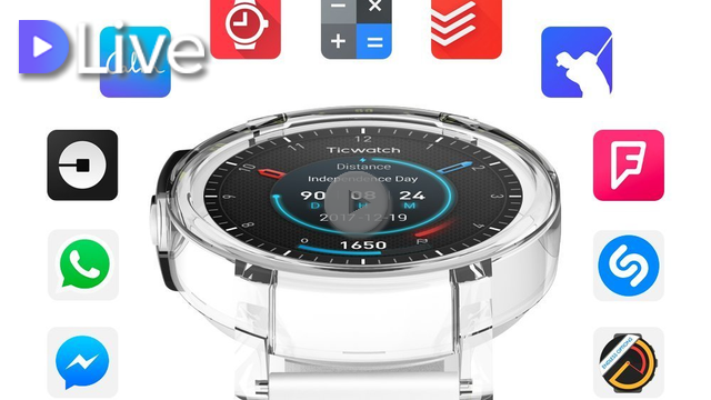 ticwatch e super lightweight smart watch ice