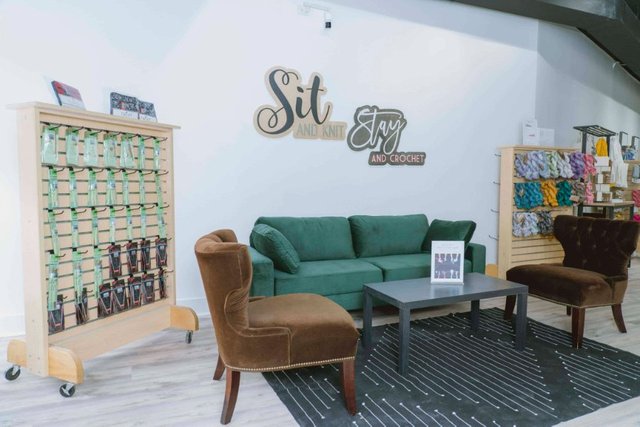 AriYARN Shop and Studio Community Lounge