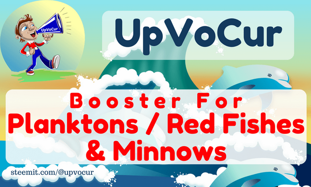 UpVoCur Booster for Planktons, Red Fishes & Minnows