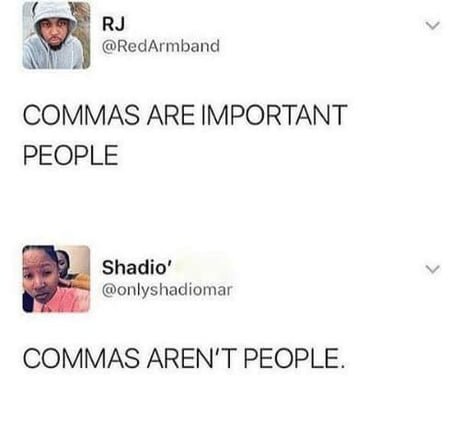 Commas are important