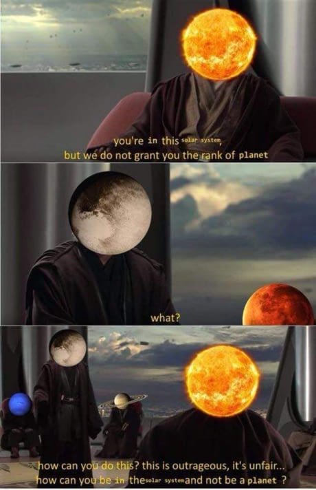 Take a seat, young pluto