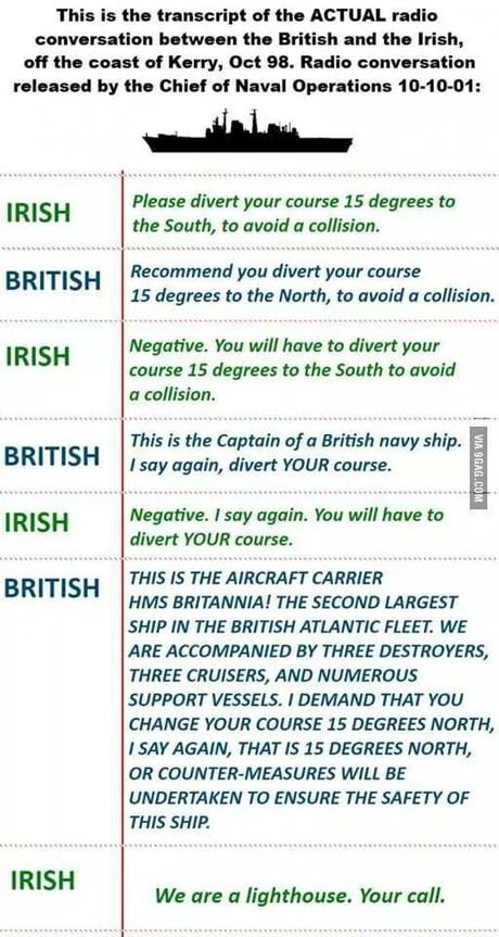 Old one.. British vs Irish