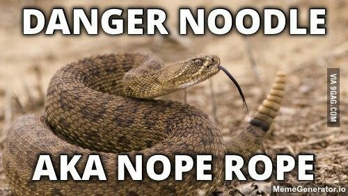 danger noodle nope rope