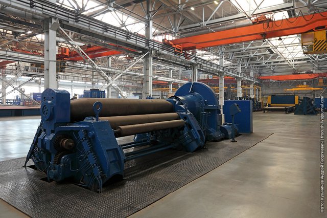 Zelenodolsk shipyard named after AMGorky sheet bending machine