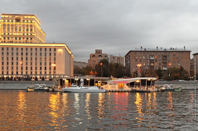 Evening photo National Center for Defense Management of the Russian Federation helipad