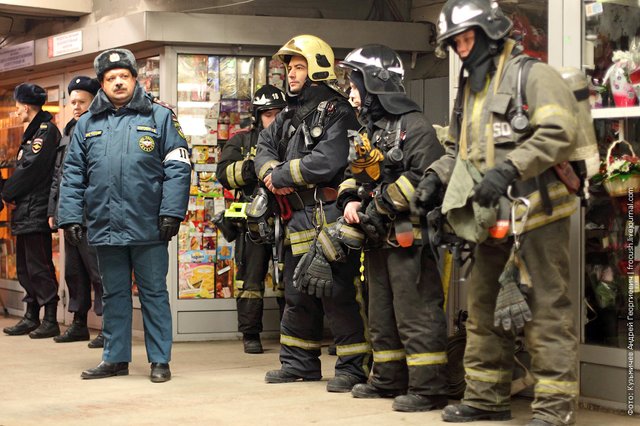 Liquidation of fire in the metro