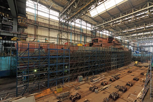 Gorky Shipyard named after AM Gorky, ship hull assembly
