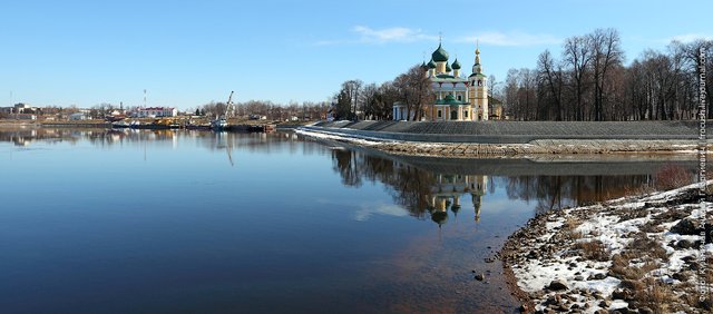 Волга апрель Углич