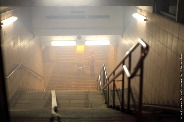 Fire in the subway drills of the Ministry of Emergency Situations photo