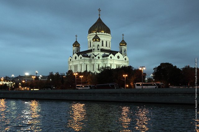 Evening photography Christ the Savior Cathedral