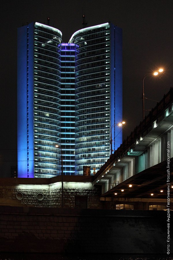 Night building of the Government of Moscow