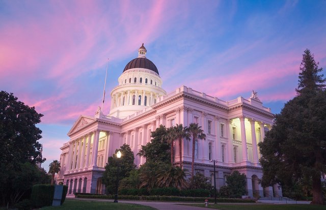 The State Capitol California in Sacramento