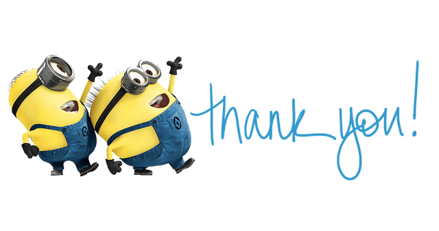 minion thank you clipart