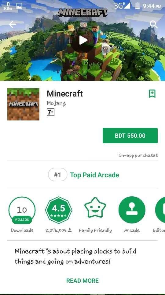 Minecraft en App Store