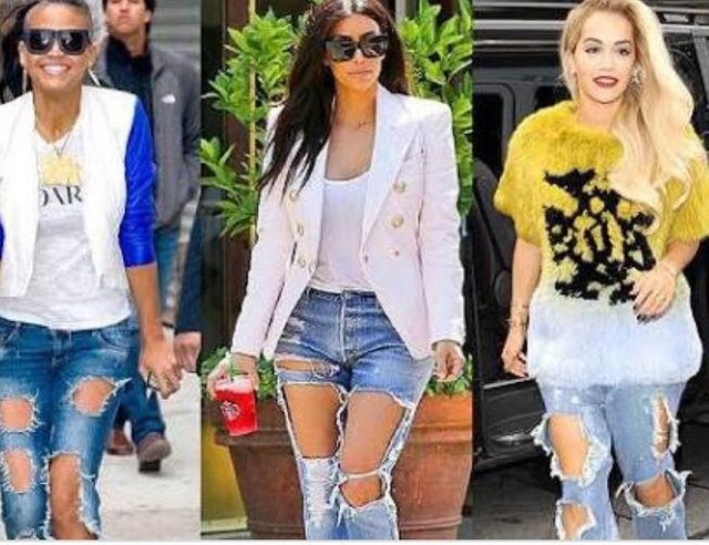 ripped jeans trend