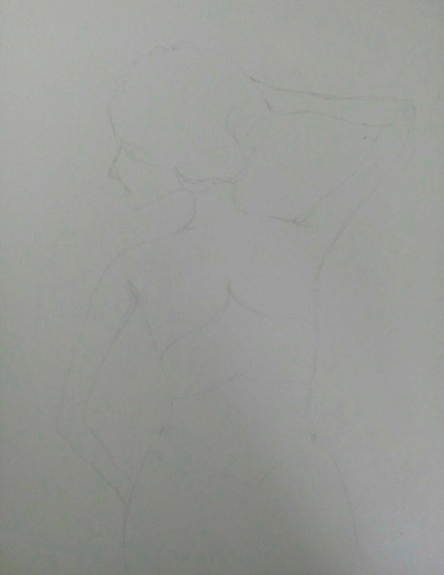 Pencil Sketch Of A Women Figure Drawing Showing The Process Step By Step Steemit