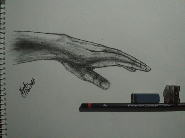 Hands Reaching Out Drawing To Express Steemit