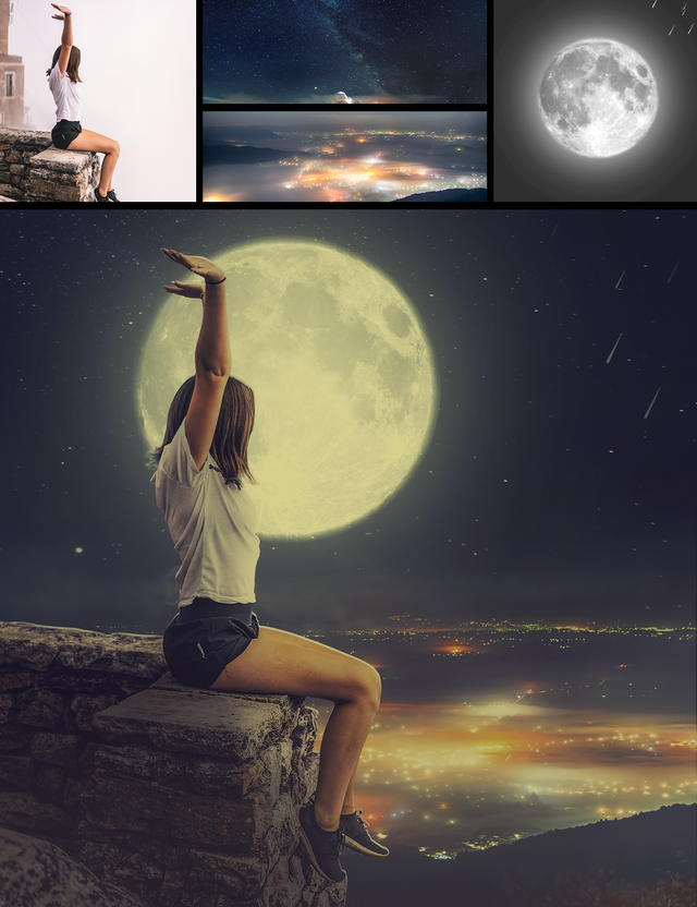 Change Background and Photo Manipulation Photoshop Tutorial [Moon Effect] —  Steemit