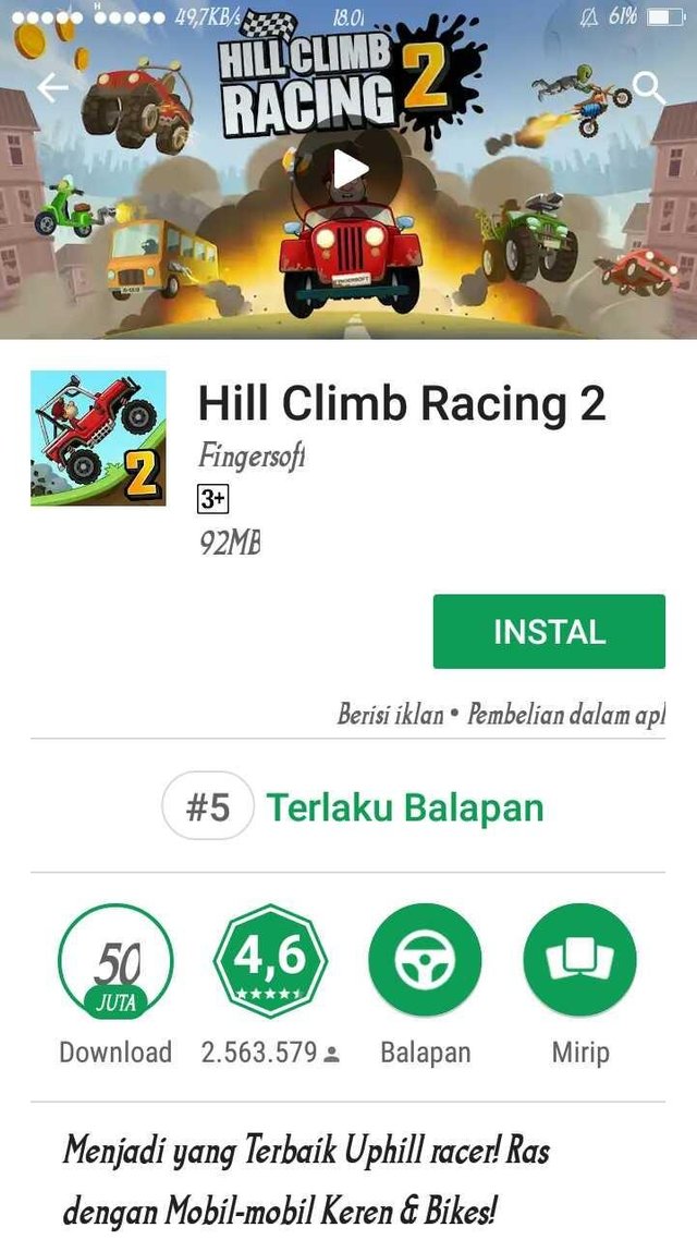 Play Hill Climb Racing 2 on PC 