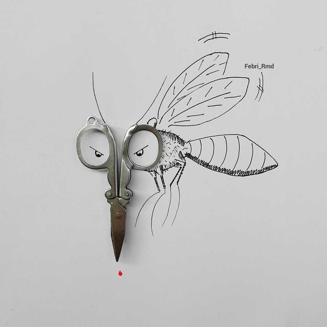 Hand drawn of sketch mosquito isolated on white background tasmeemMEcom