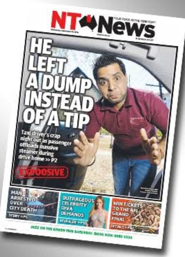 Australia's Northern Territory news sure knows a good headline — Steemit